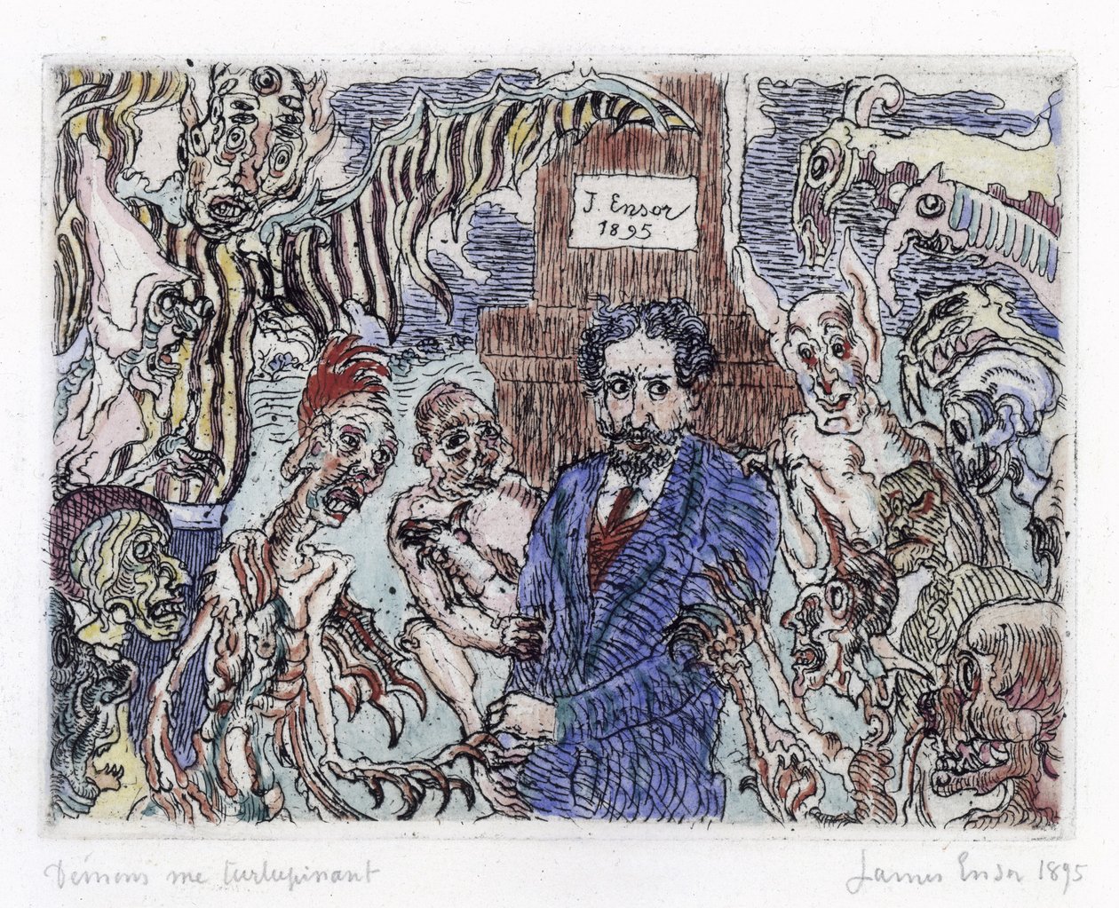 Los demonios que me atormentan (Démons me turlupinant) de James Ensor