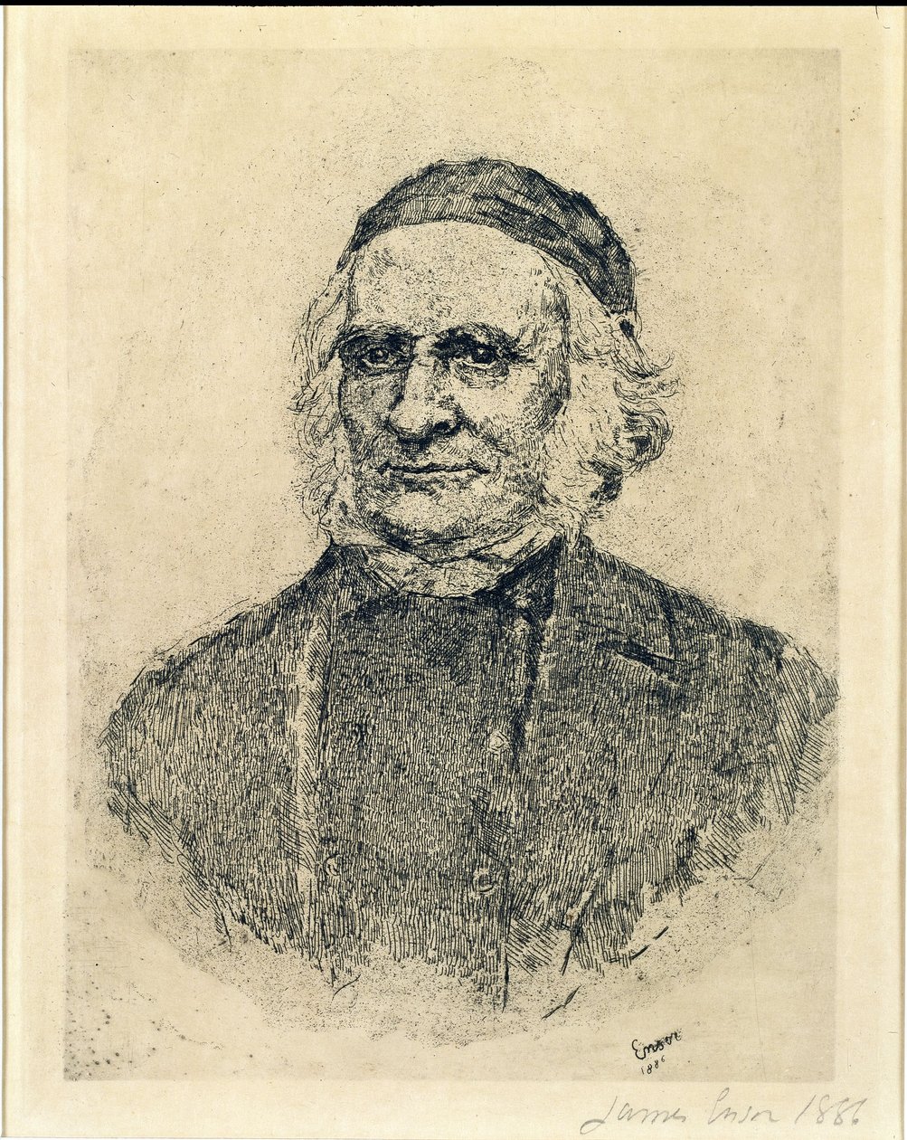 El micólogo escandinavo Elias Magnus Fries de James Ensor