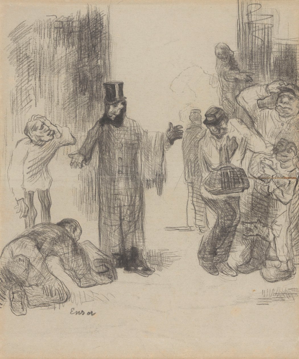 Los repartidores de paquetes de James Ensor