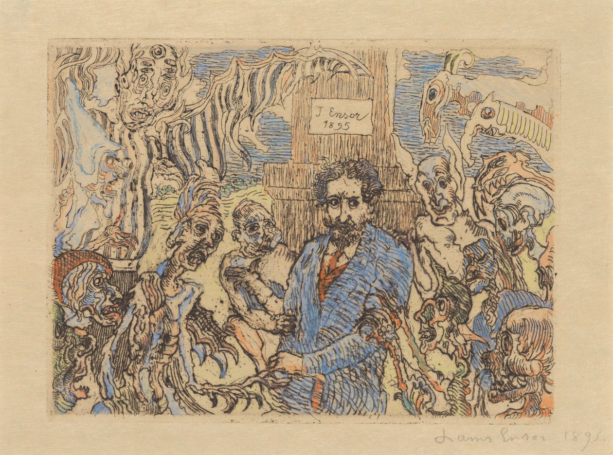 Los demonios se burlan de mí de James Ensor