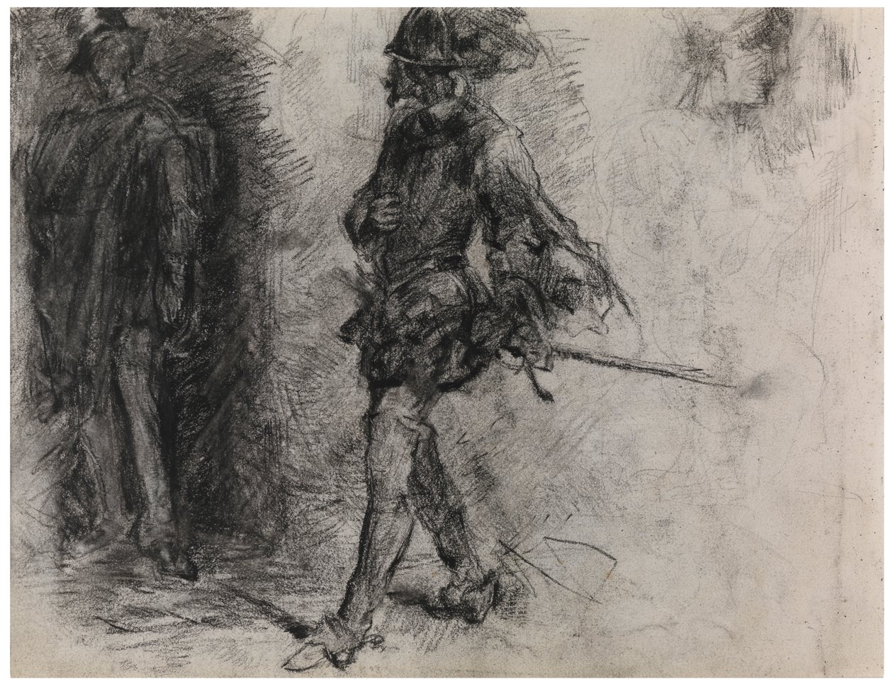 Don Quijote (contado en papel) de James Ensor