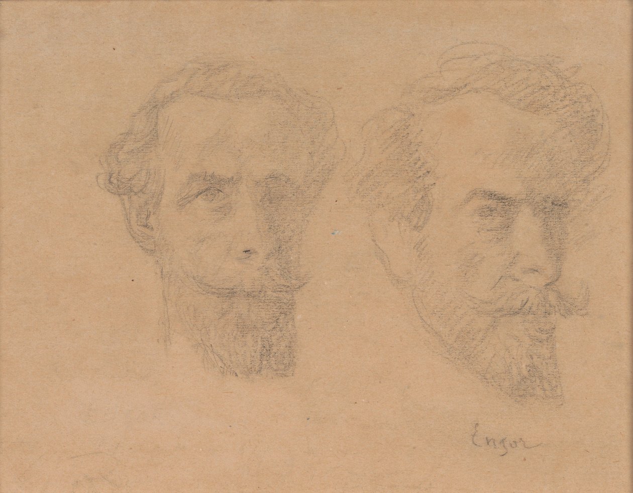 Doble autorretrato de James Ensor