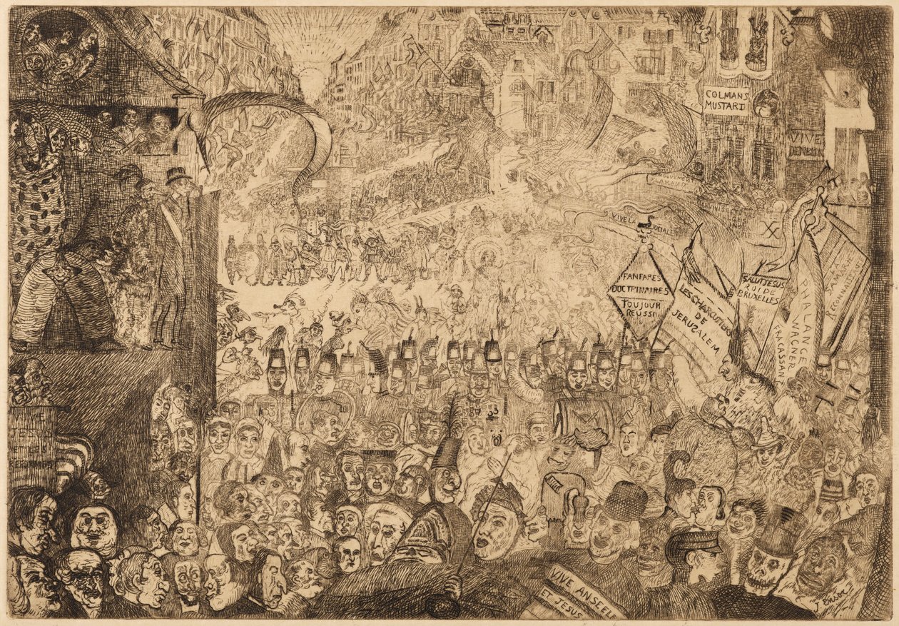 Entrada de Cristo en Bruselas de James Ensor