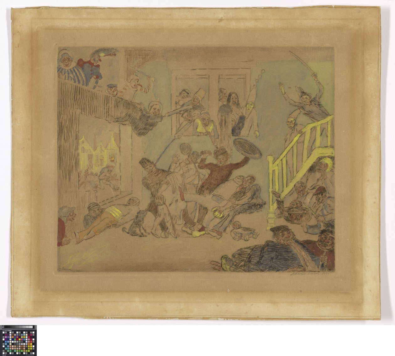 Kampf der Läuseköpfe Verlangen und Gebacken de James Ensor