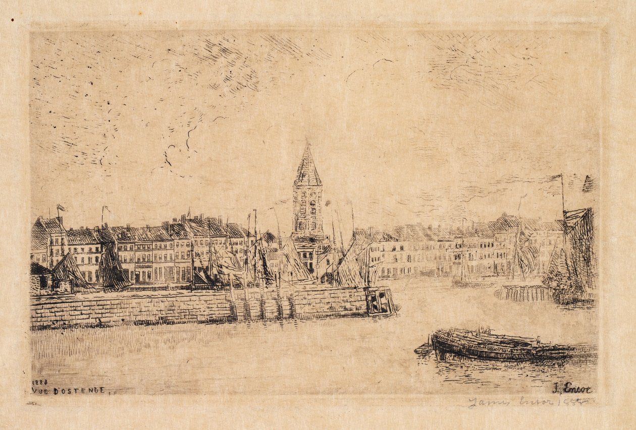Vista de Ostende hacia el este de James Ensor