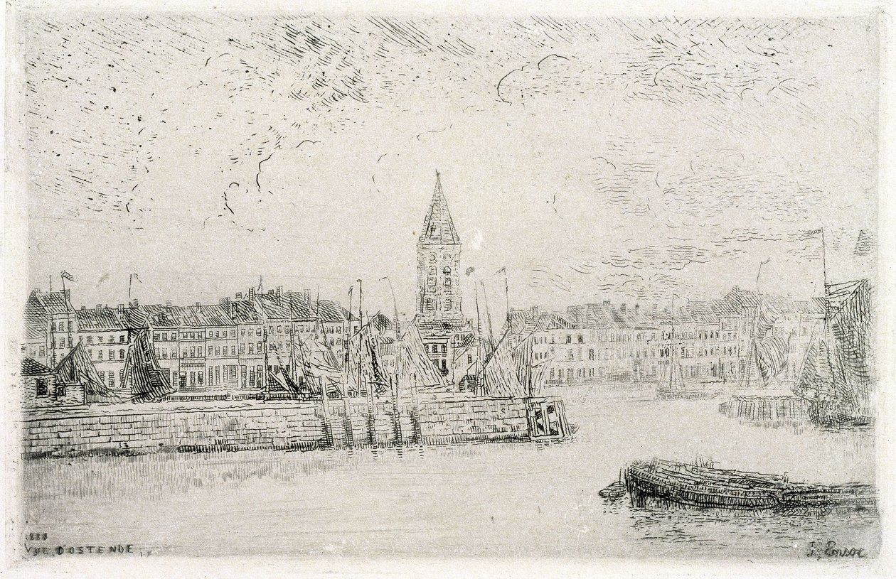 Vista de Ostende hacia el este de James Ensor