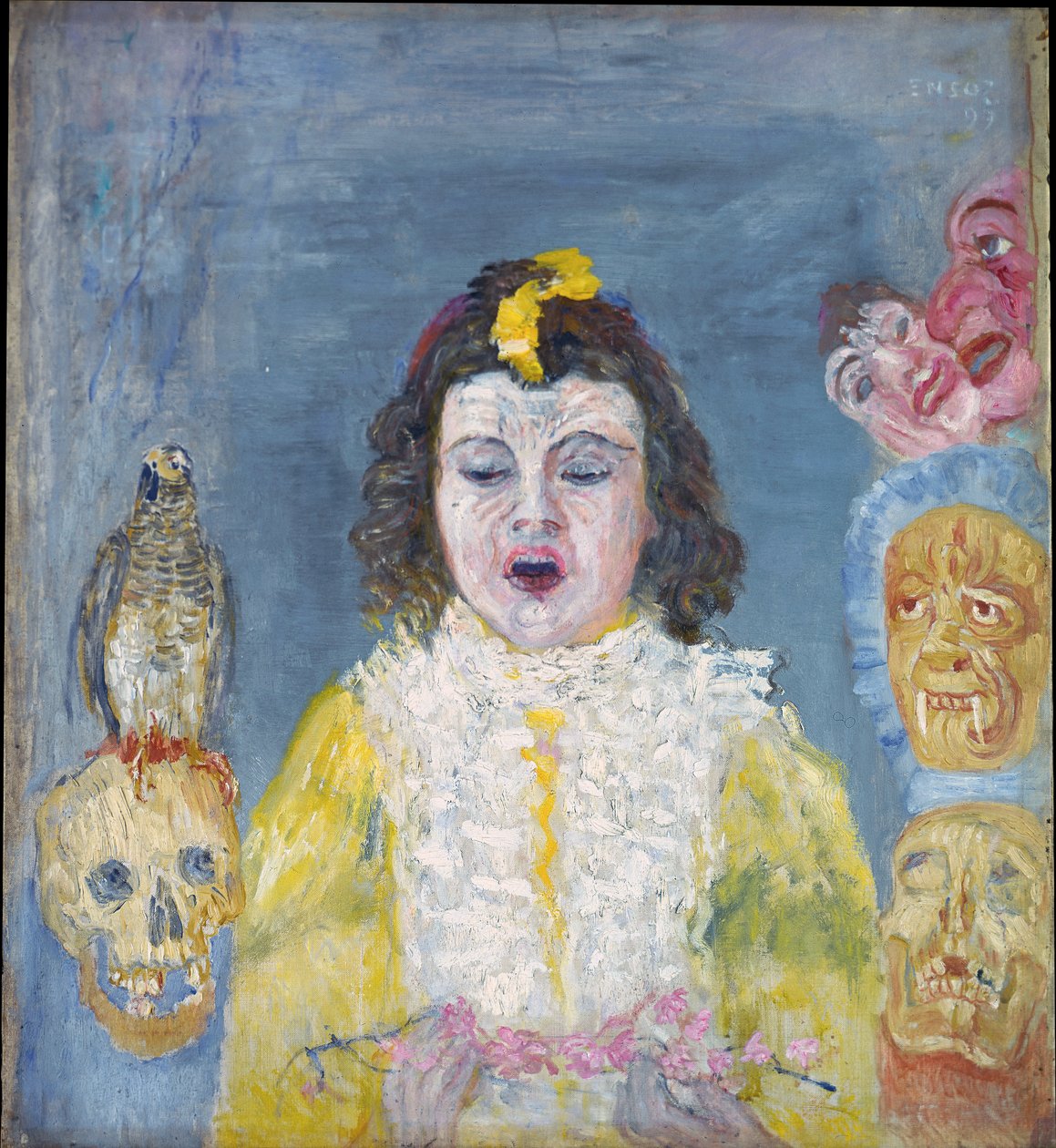 La niña de las máscaras (Comunión) de James Ensor