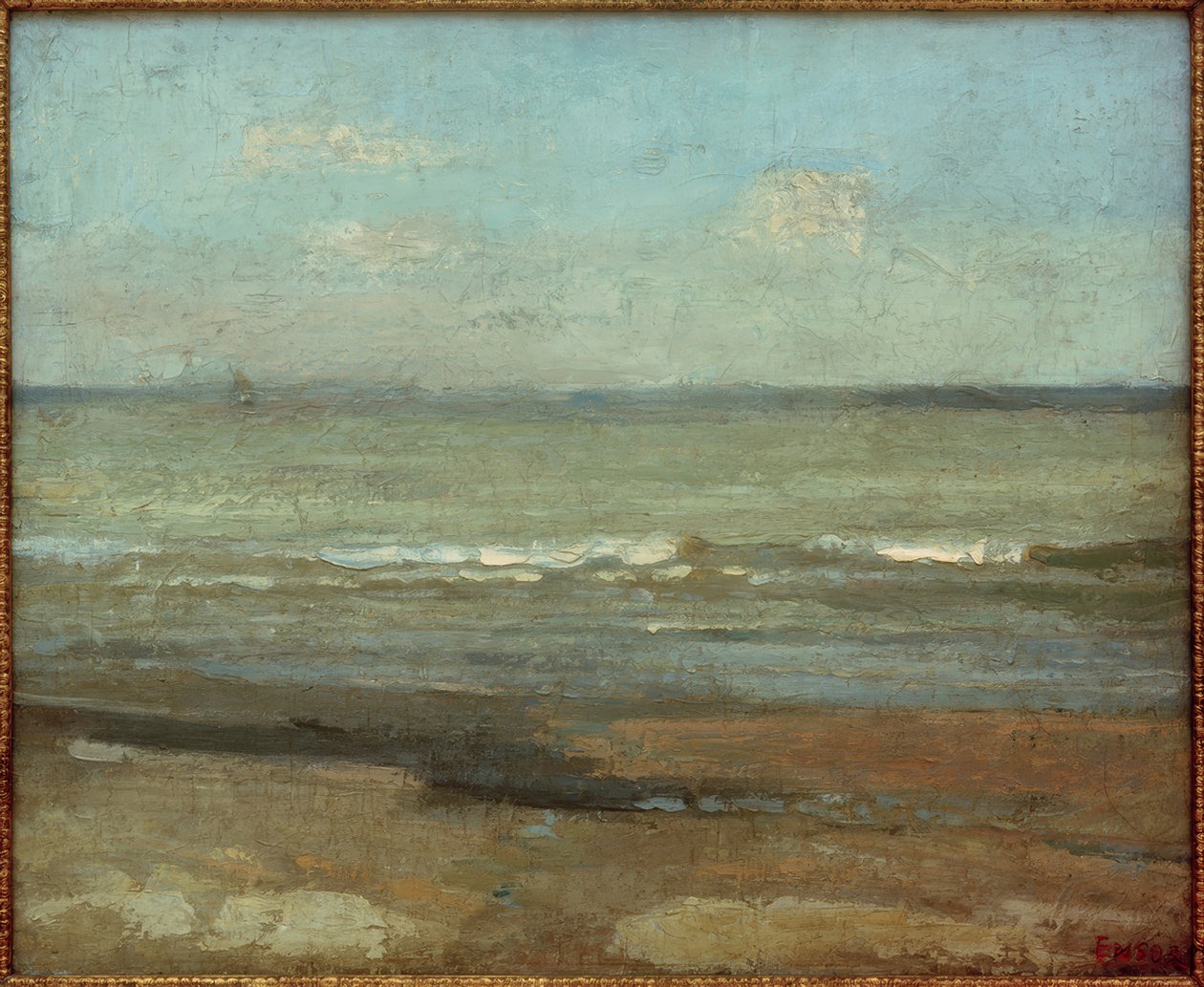 Paisaje marino gris de James Sidney Ensor