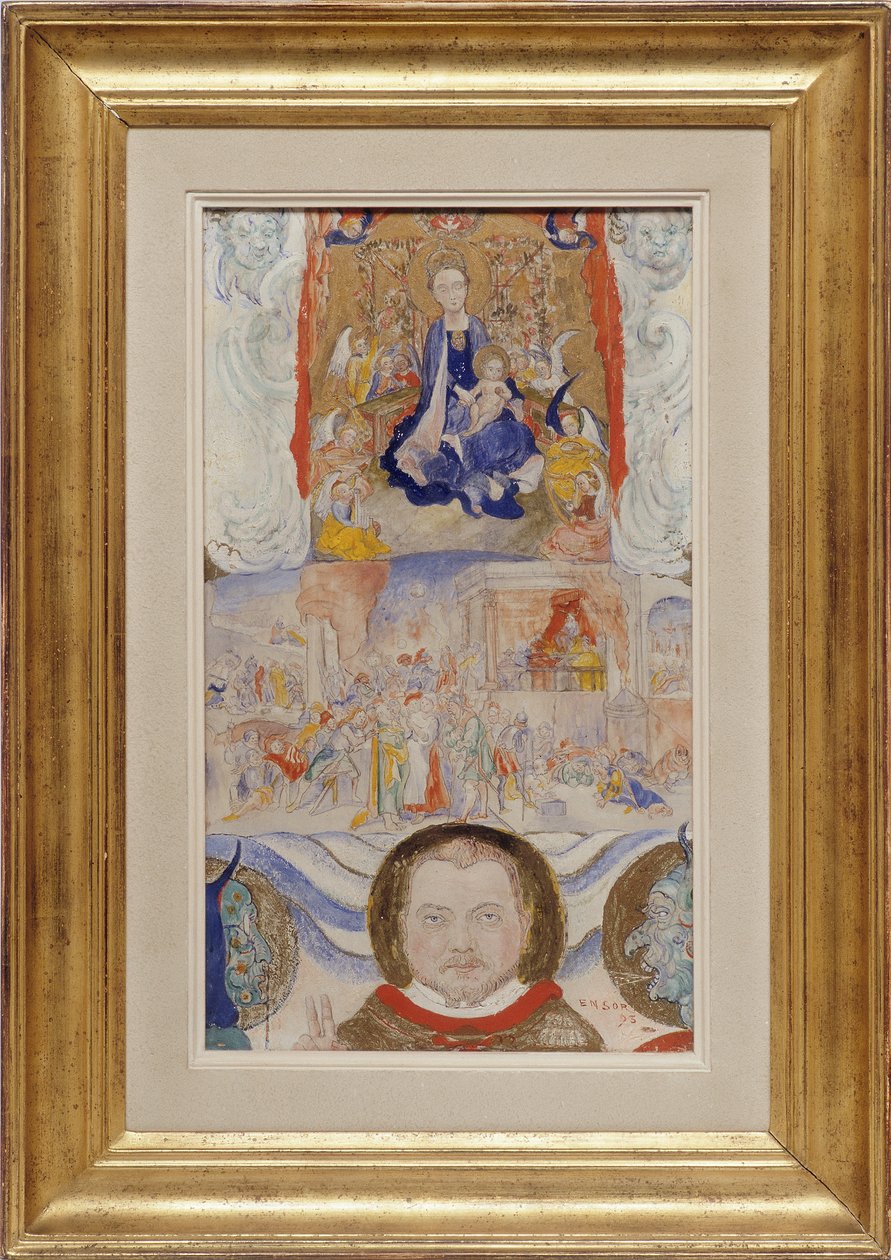 Icono, Retrato de Eugene Demolder de James Ensor