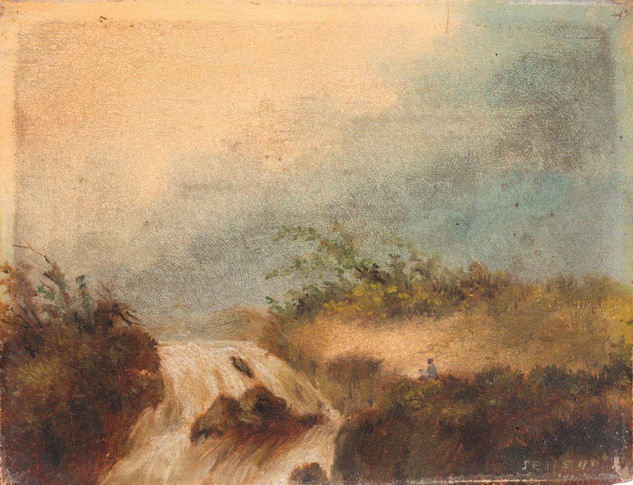Paisaje con cascadas de James Ensor