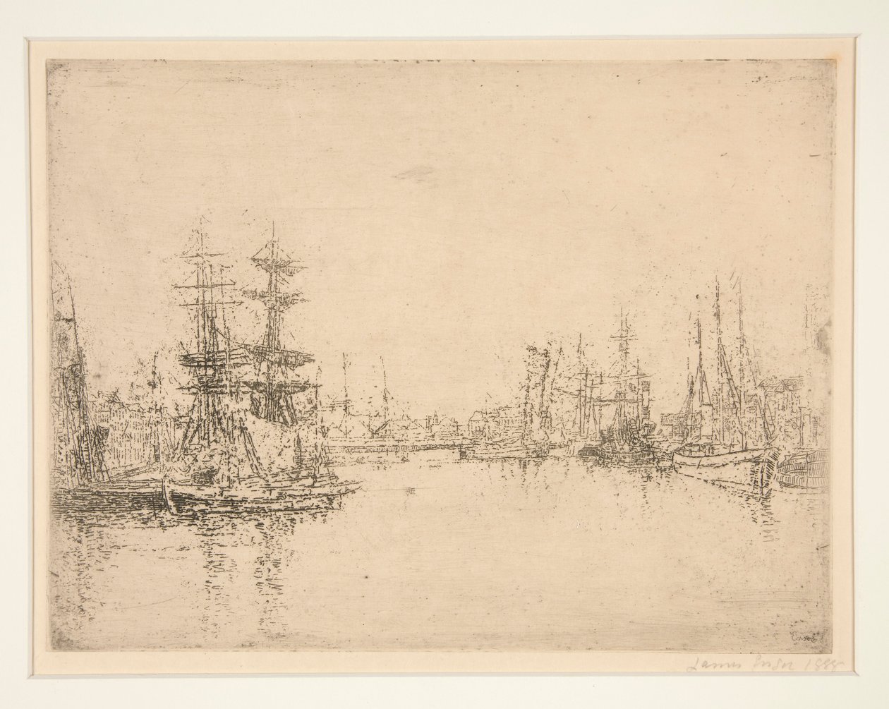El Muelle Principal, Ostende (El Muelle Principal, Ostende) de James Ensor