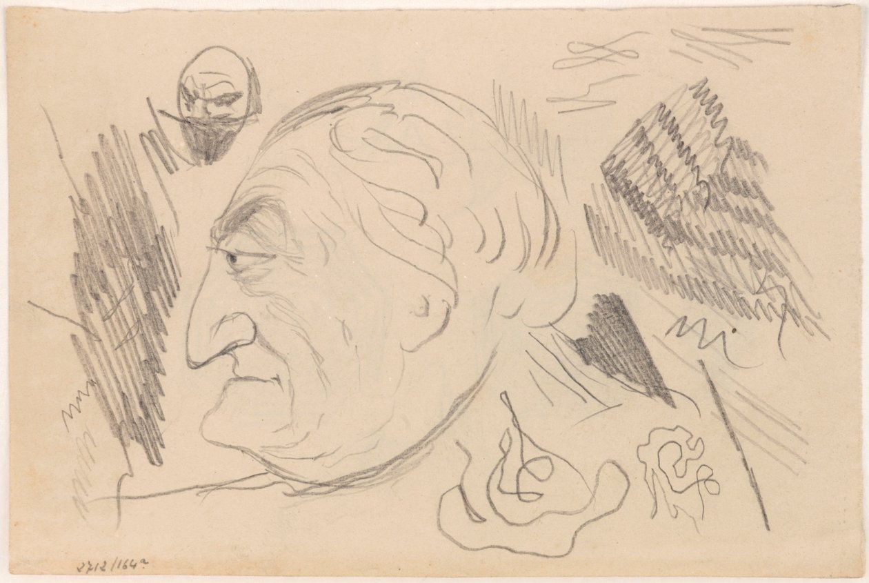 Un hombre de perfil de James Ensor