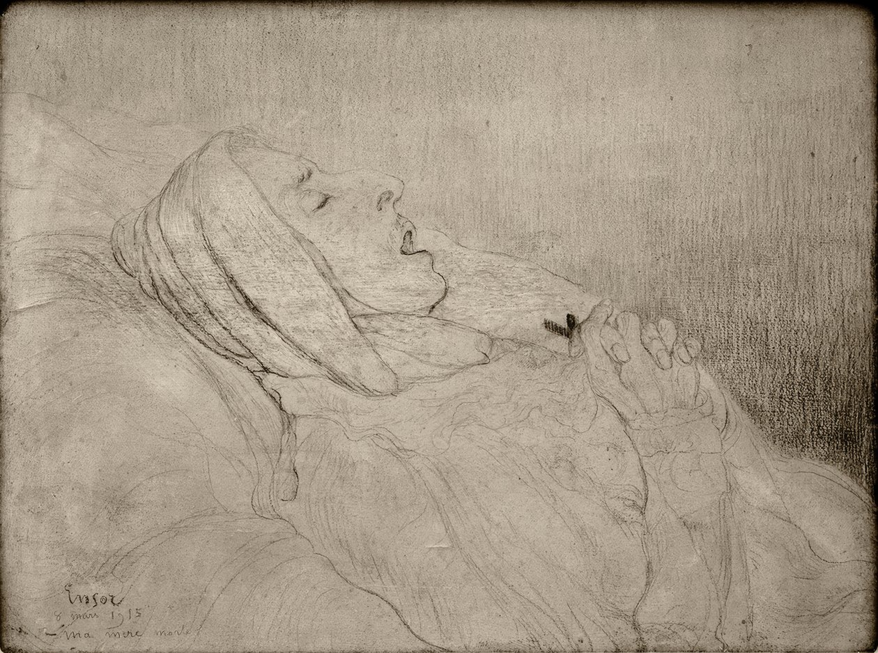Mi madre muerta de James Sidney Ensor