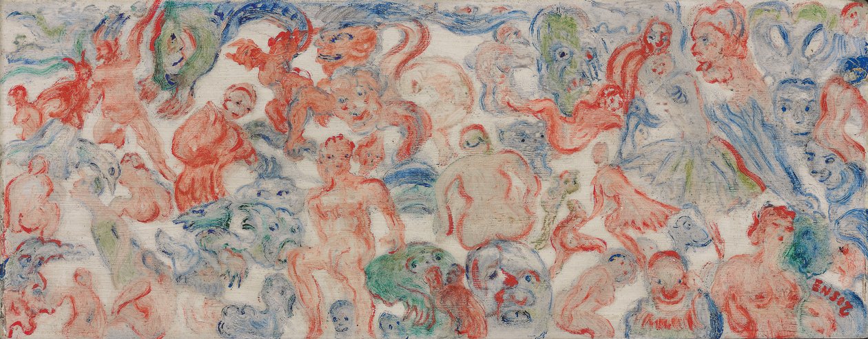 Monstres Entrelaces Decousus, Entrelardes (A) de James Ensor