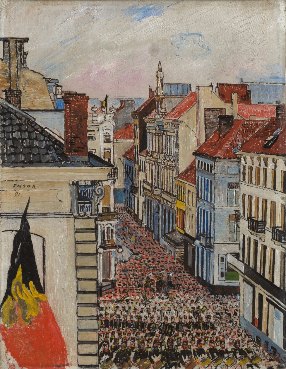 Música en la Vlaanderenstraat de James Ensor