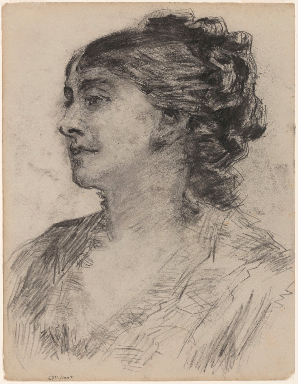 Retrato de una mujer de James Ensor