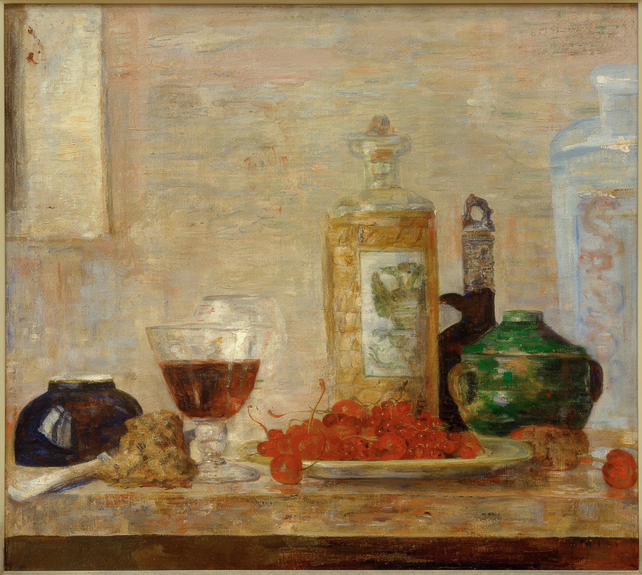 Naturaleza muerta con cerezas de James Sidney Ensor