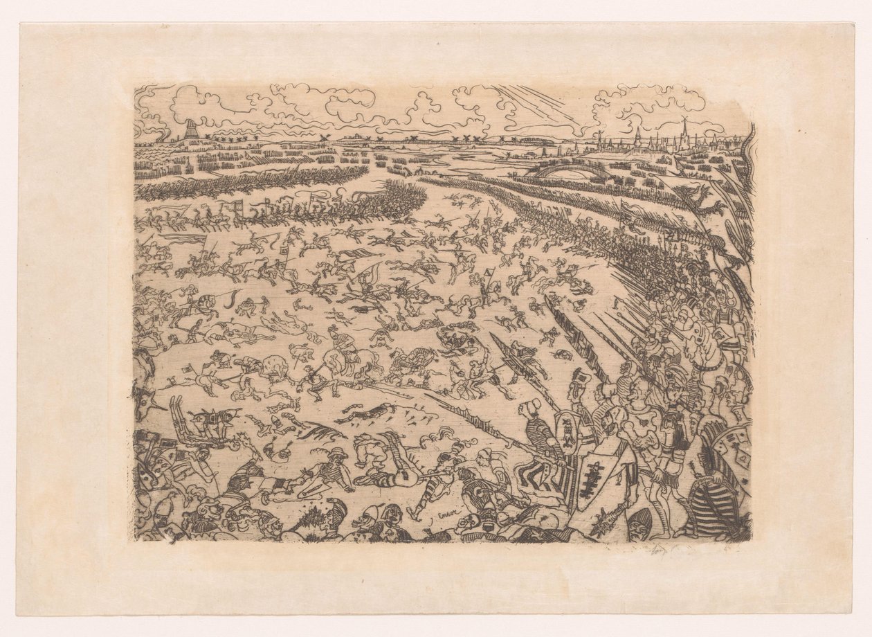 Campo de batalla de la Batalla de los Espolones en Courtrai
Bataille des Eperons d