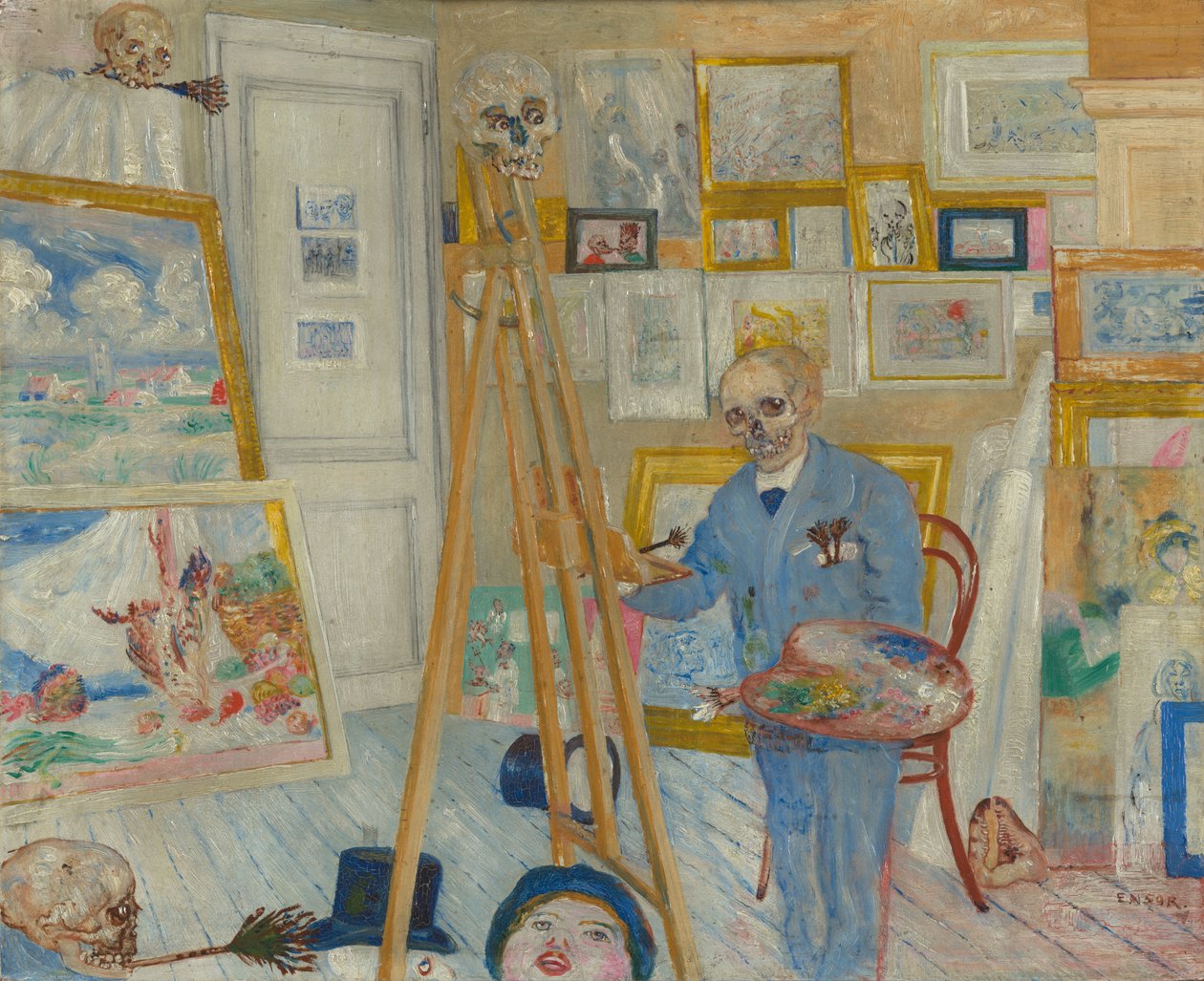 El pintor de esqueletos de James Ensor