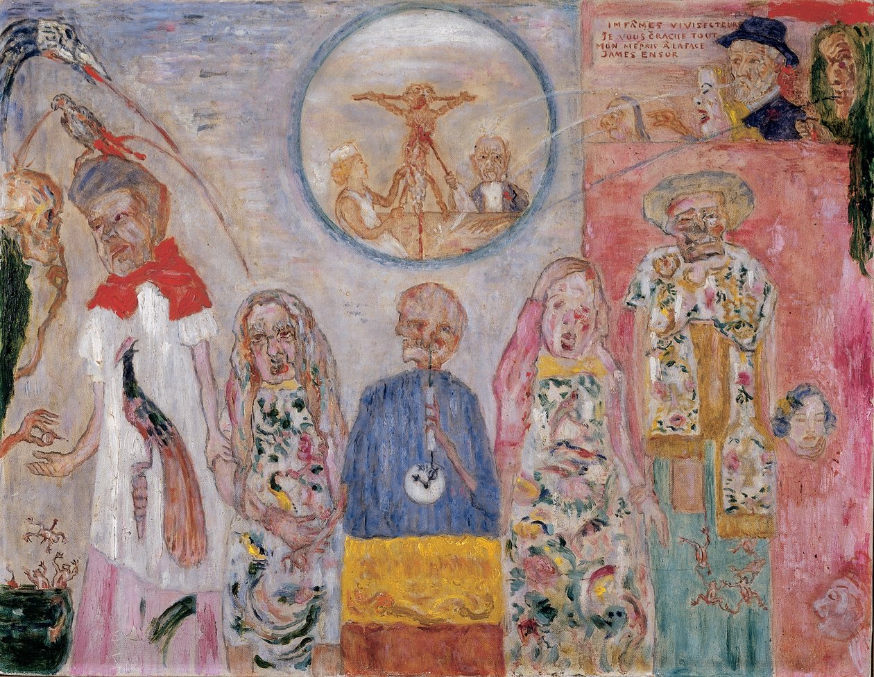 Los viles vivisectores, c.1930 (óleo sobre lienzo) de James Ensor