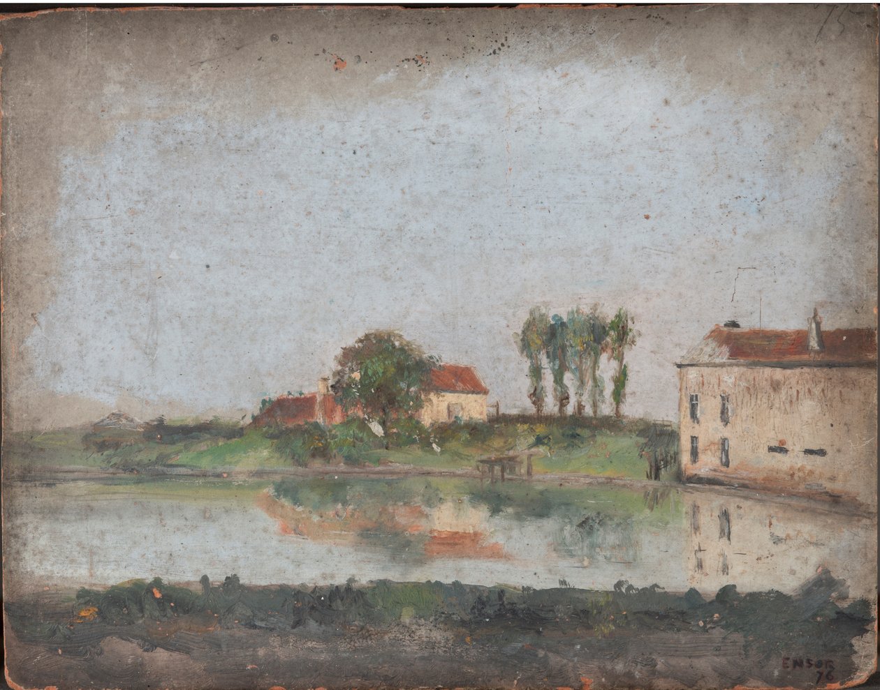 El jardín del café Tivoli en Ostende de James Ensor