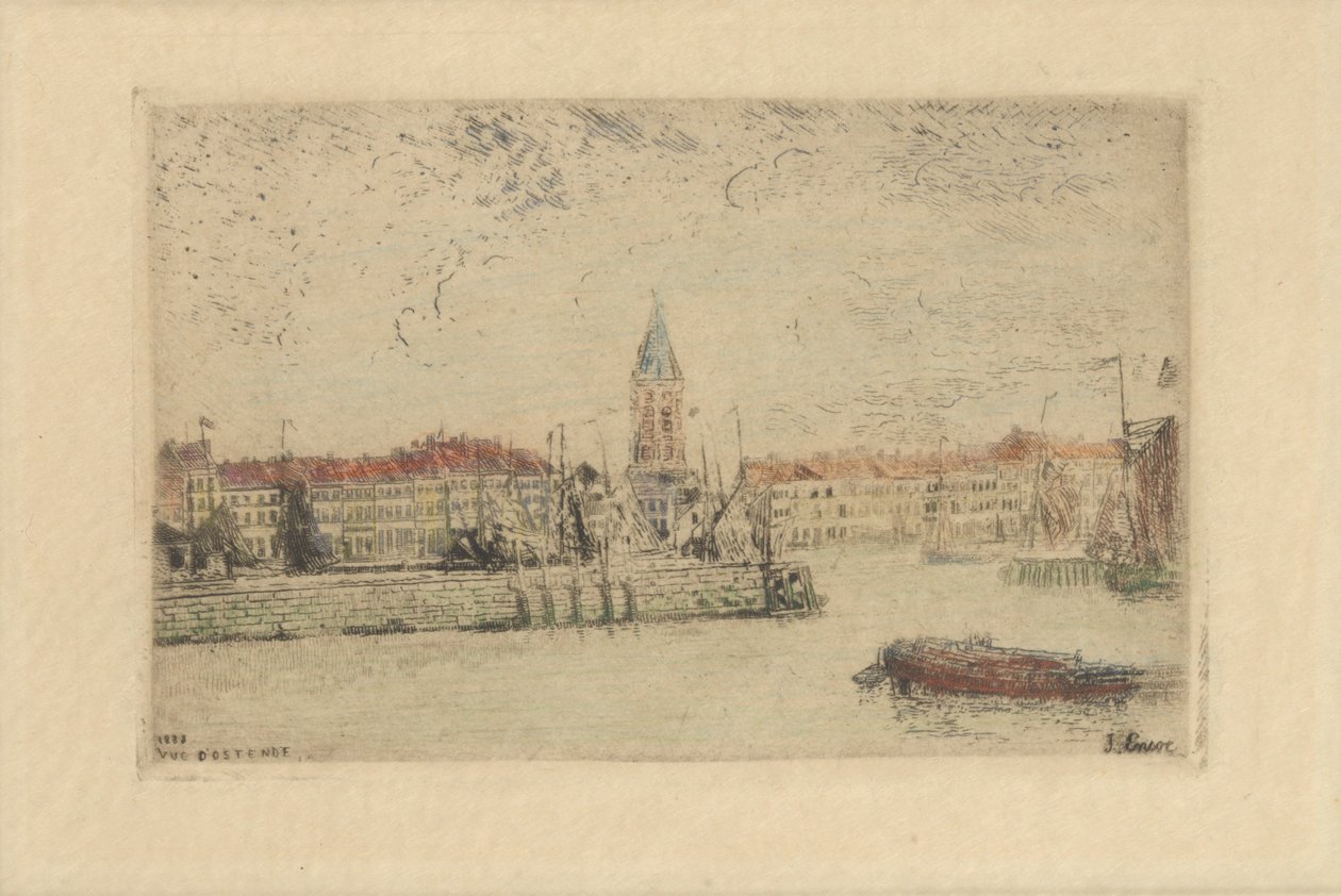 Vista de Ostende al este de James Ensor