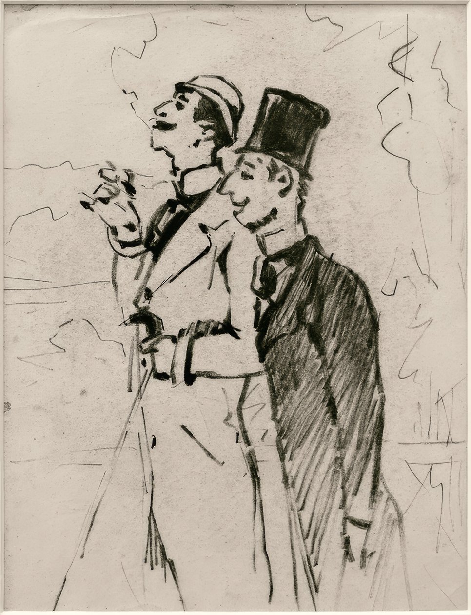 Dos caballeros de James Sidney Ensor
