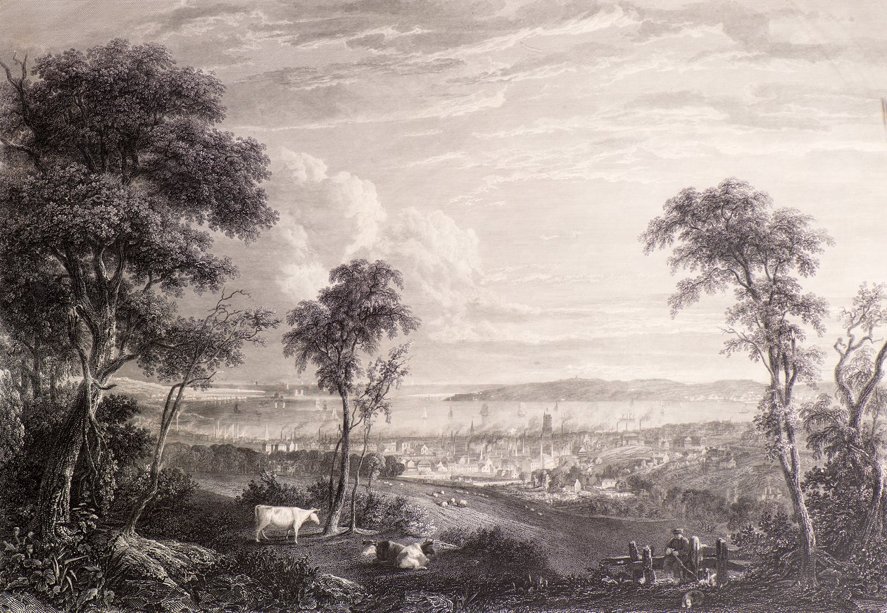 Vista de Dundee desde Balgay Hill de James Fenton