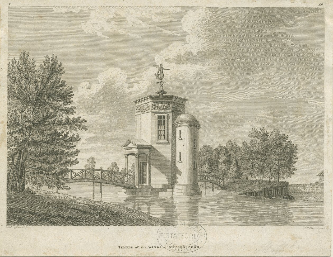 Shugborough - Templo de los Vientos de James Fittler