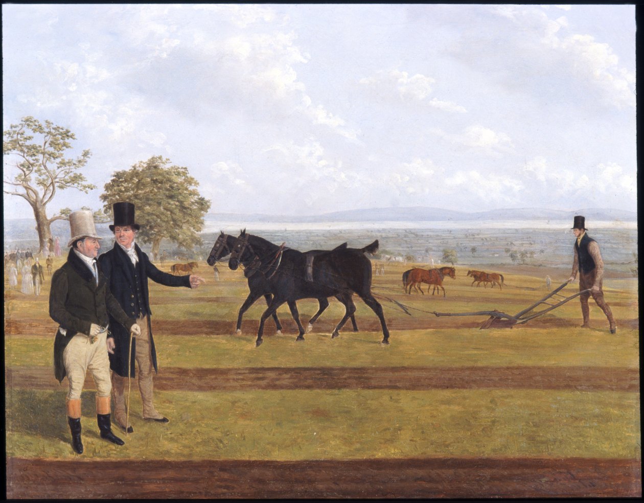 Sir Charles Morgan en el Castleton Ploughing Match de James Flewitt Mullock