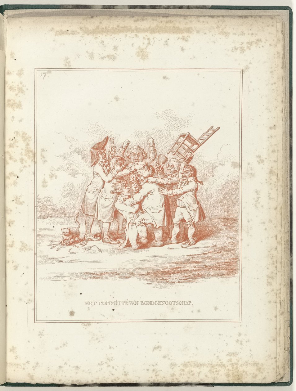 Comité de Alianza, 1795 El Comité de la Alianza (título sobre el objeto) Hollandia Regenerata (título de la serie) de James Gillray (possibly)