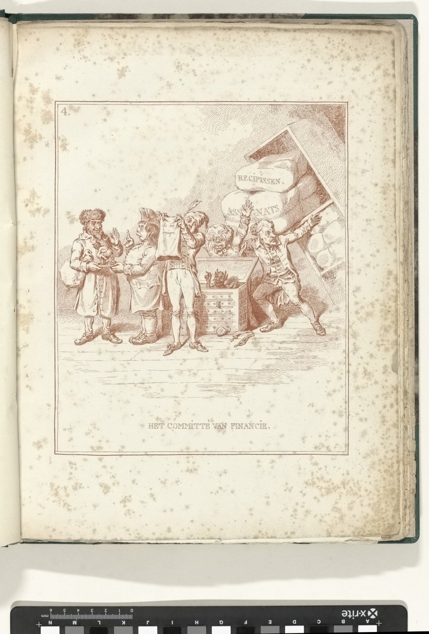 Comité de Finanzas, 1795 El Comité de Finanzas (título sobre objeto) Hollandia Regenerata (título de la serie) de James Gillray (possibly)