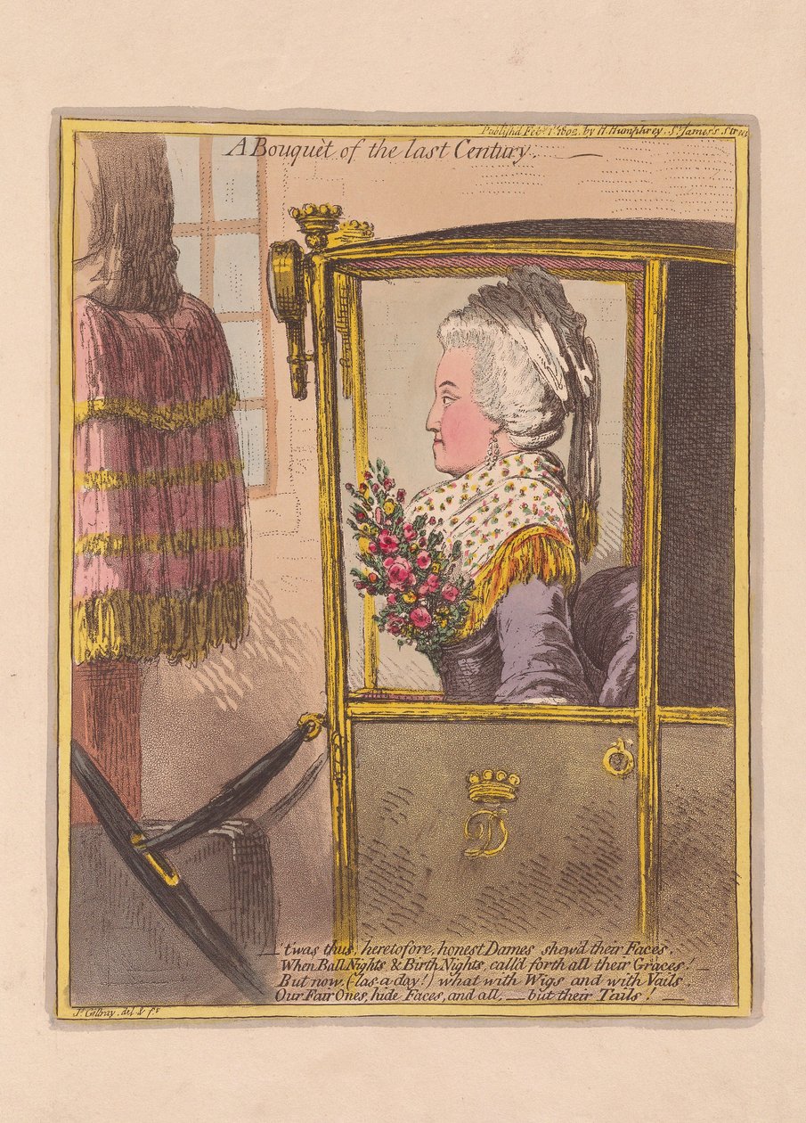 Un ramo del siglo pasado, pub. 1802 de James Gillray
