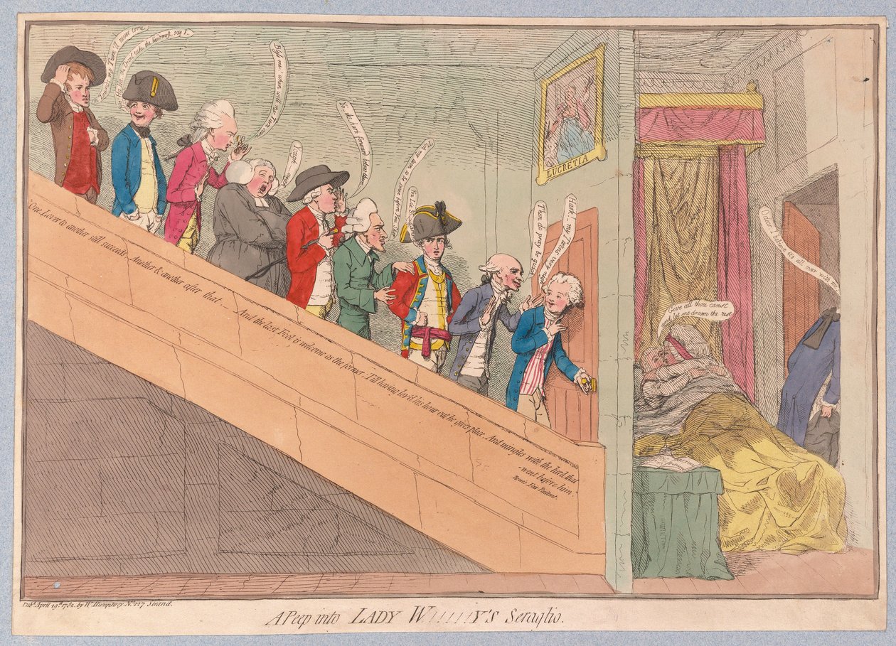 Una Mirada al Serrallo de Lady W!!!!!y de James Gillray