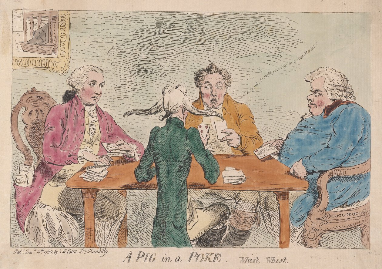 Un Cerdo en un Saco, Silencio, Silencio de James Gillray