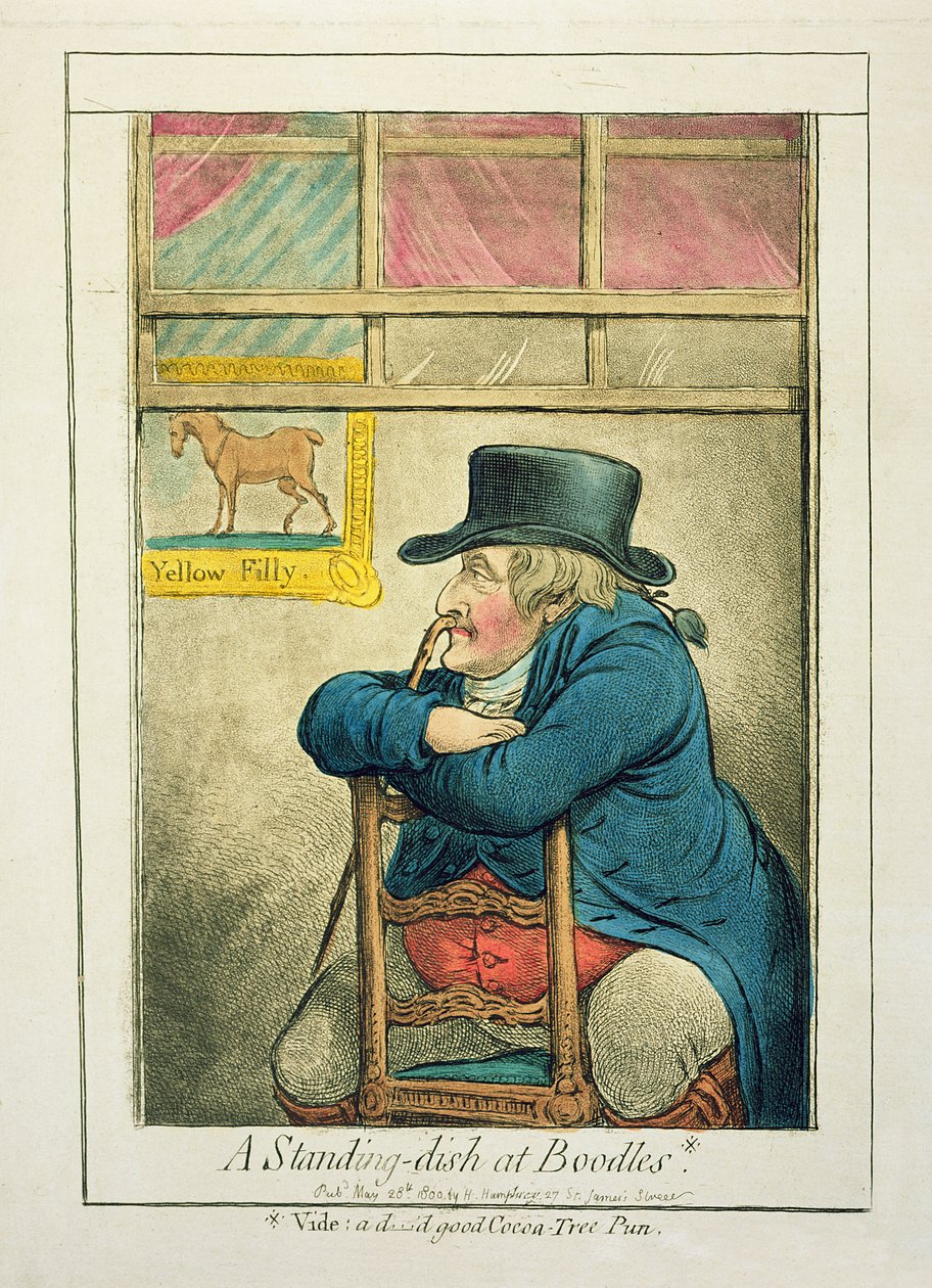 Un plato en Boodles, publicado por Hannah Humphrey, 1800 de James Gillray
