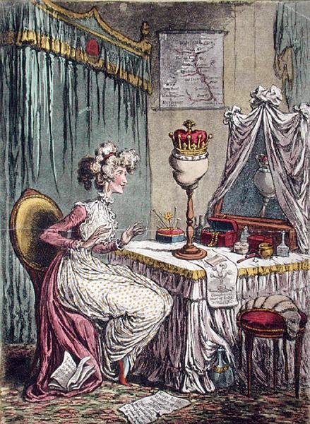 Contemplaciones sobre una corona de James Gillray