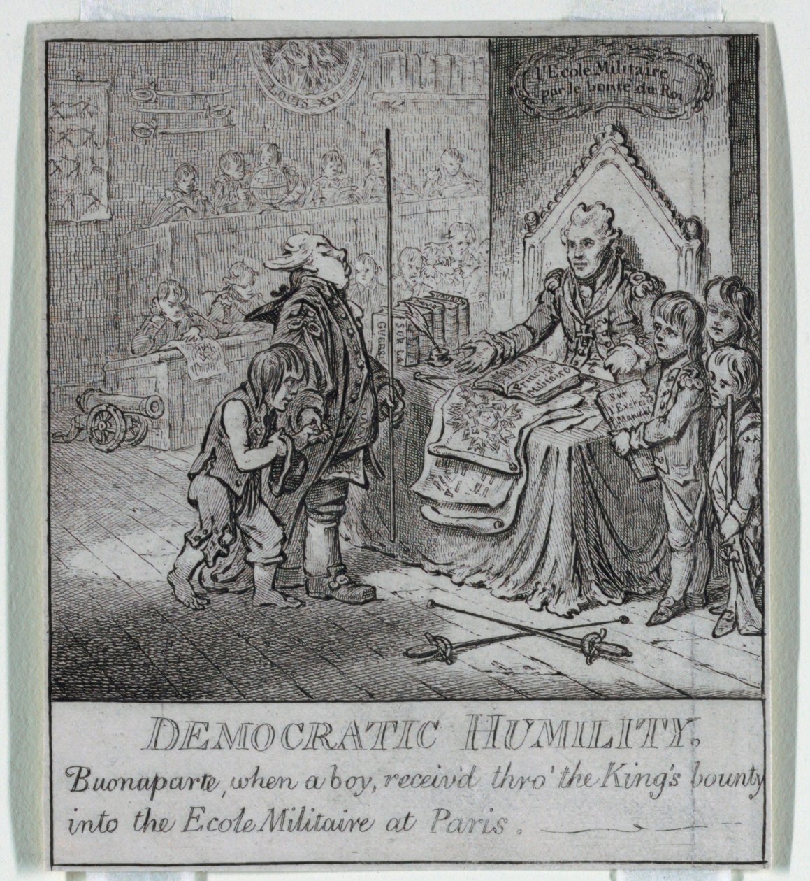 "Democracia, o un boceto de... de James Gillray