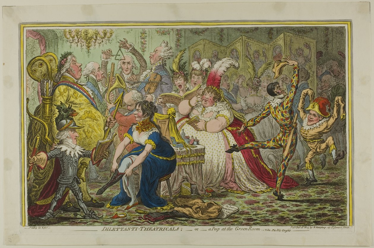 Amateurs-Theatricals de James Gillray