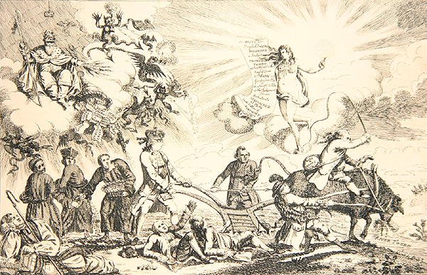 Eclesiástico y Político, Estado de la Nación de James Gillray