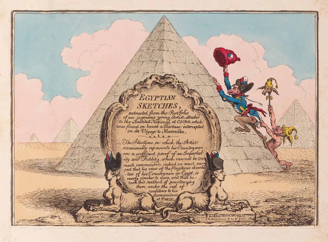 Bocetos egipcios de James Gillray