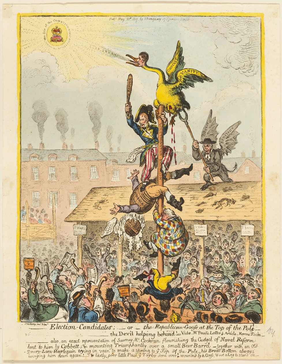 Candidatos a las elecciones de James Gillray