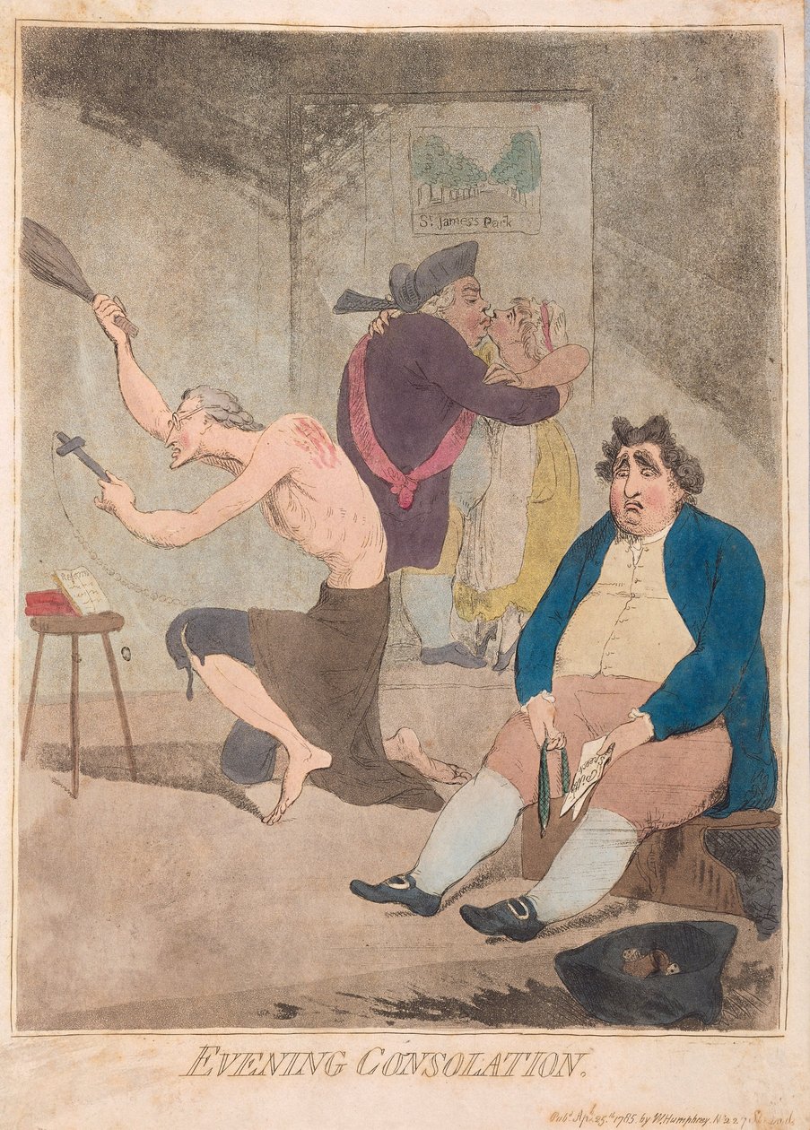 Consuelo Nocturno, pub. 1785 de James Gillray