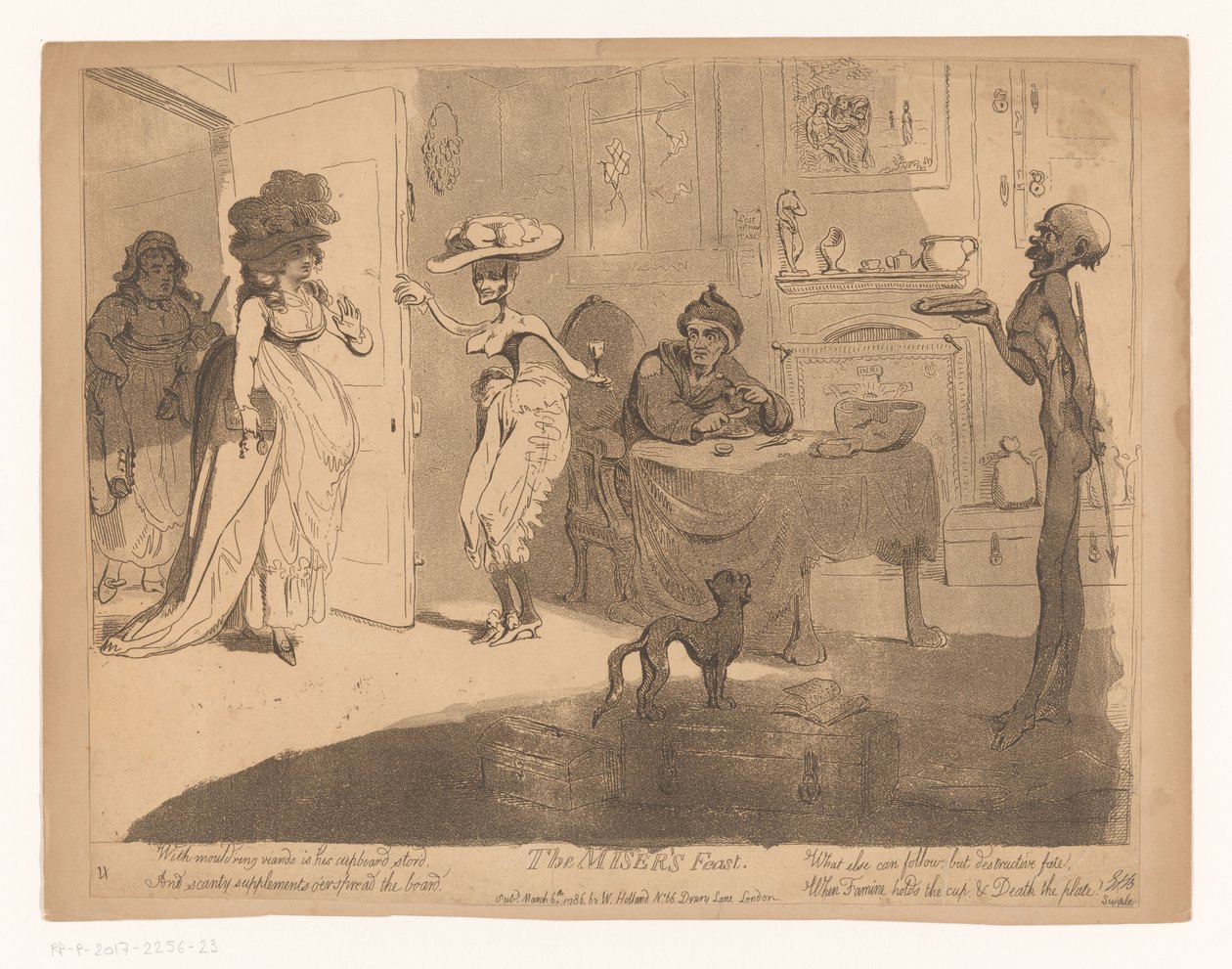 La fiesta del avaro La fiesta del avaro (título sobre el objeto) de James Gillray