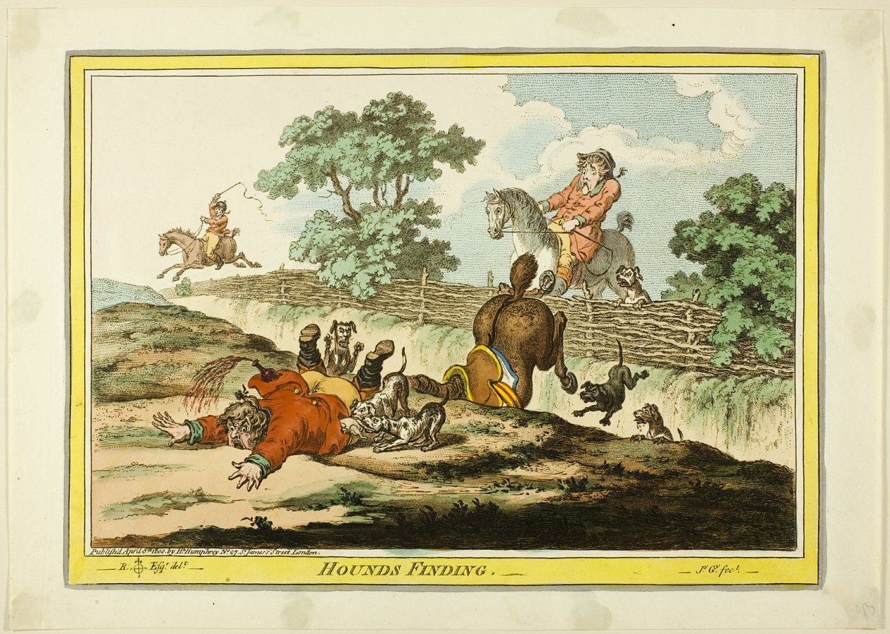 Hallazgo de sabuesos de James Gillray