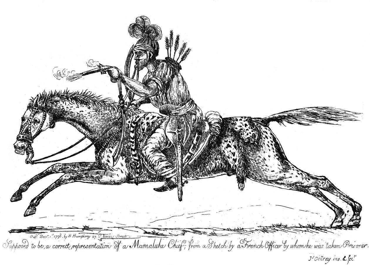 Jefe mameluco, 1798 de James Gillray