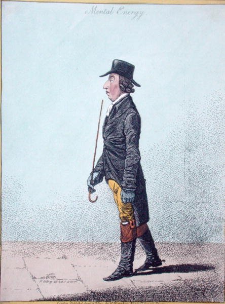Energía mental, publicada por Hannah Humphrey en 1801 de James Gillray
