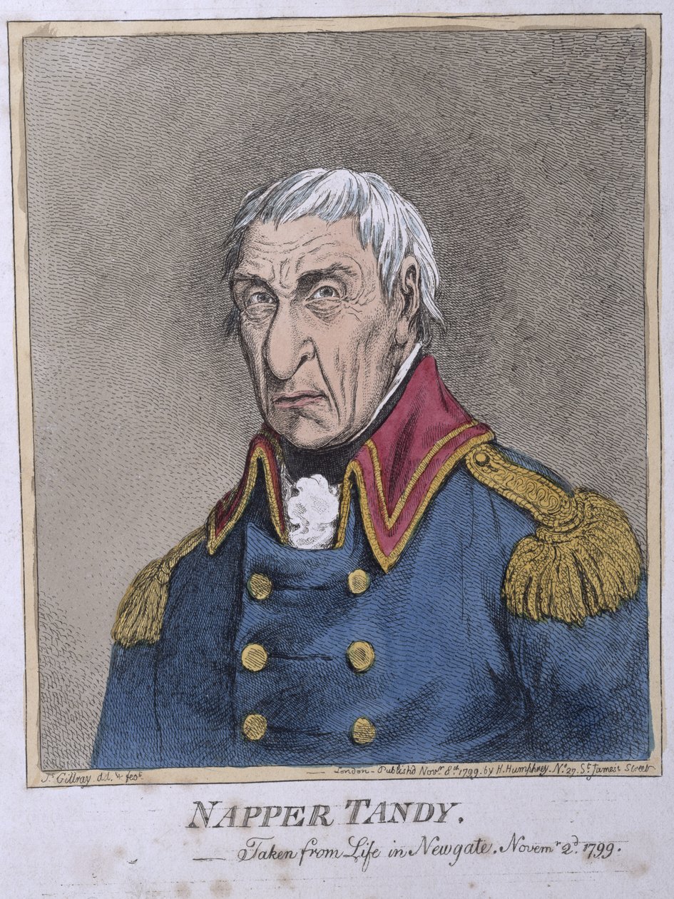 Napper Tandy (1740-1803) publicado por Hannah Humphrey en 1799 de James Gillray