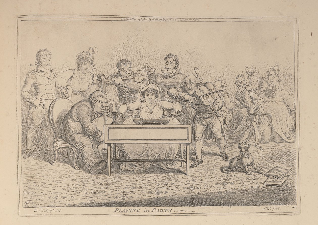 Actuar por partes de James Gillray