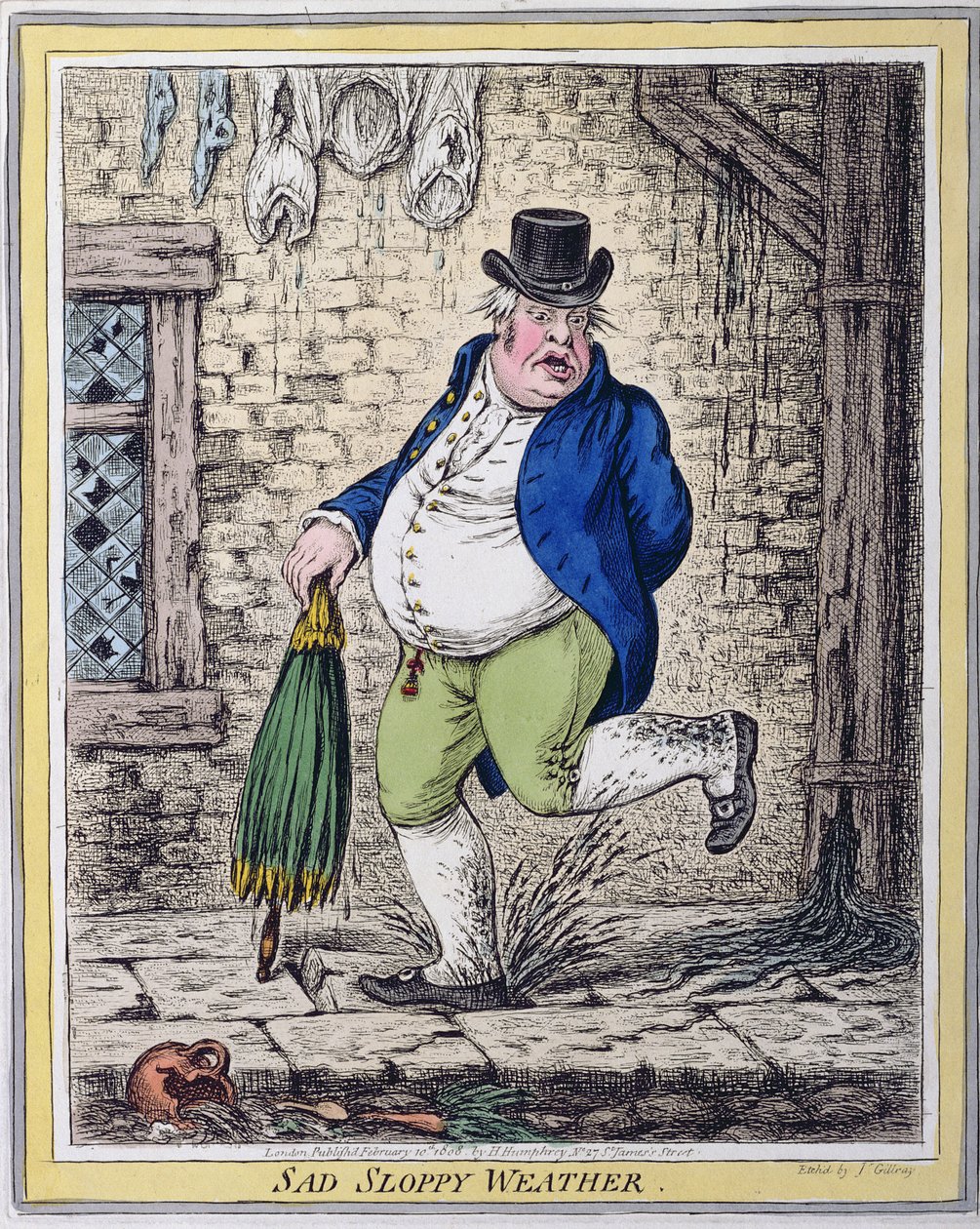Clima triste y descuidado de James Gillray